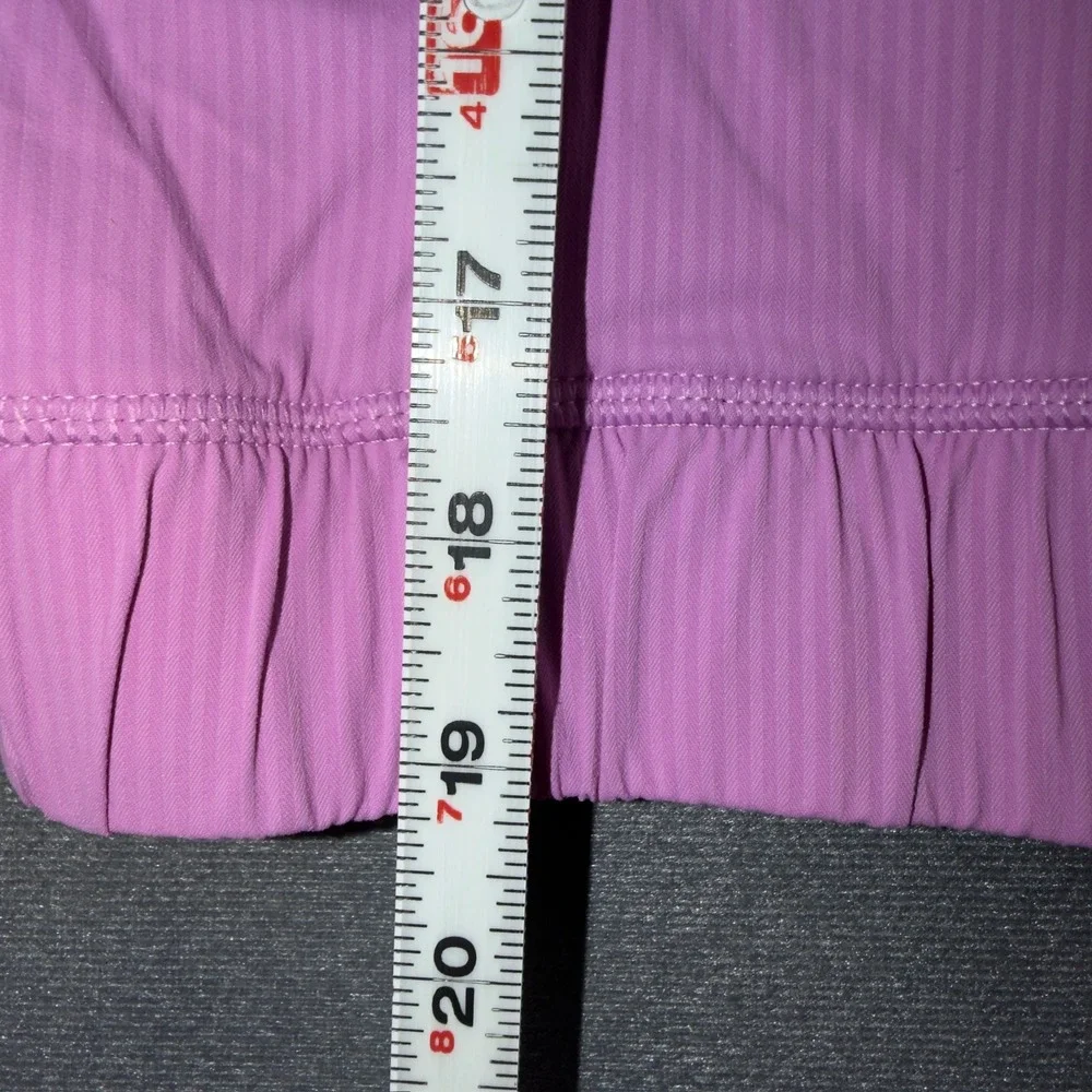 Ivivva Girls Purple Full Zip Athletic Jacket Hide a Hood Size 8